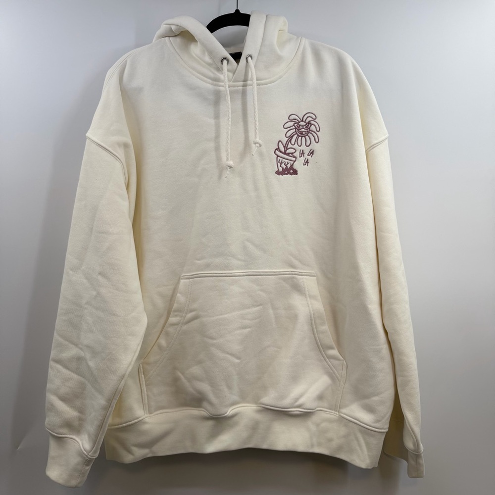 H&M Oversized Venice California Graphic Hoodie XL Ivory Streetwear Pullover